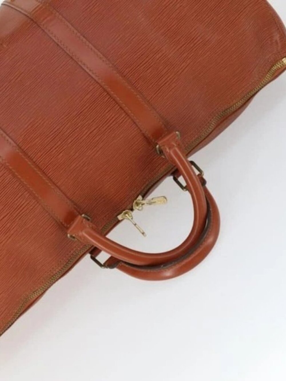 LOUIS VUITTON Epi Monogram Shoulder Strap Boston Bag 2 Set Brown LV Auth bs32354 - Picture 5 of 14